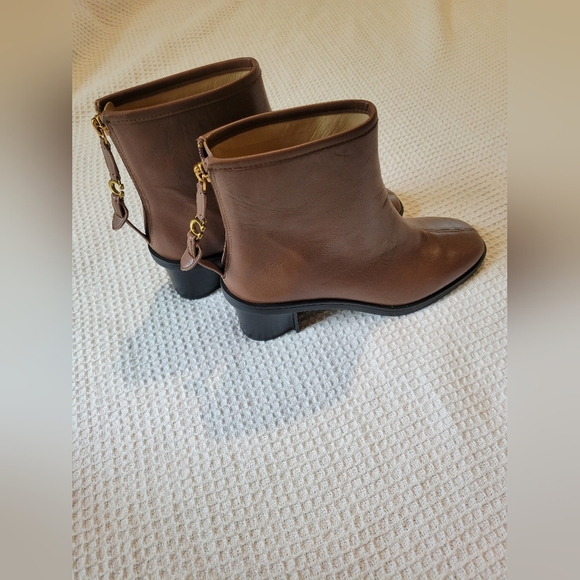 Coach Elegant Brown Ankle Boots - Picture 6 of 15